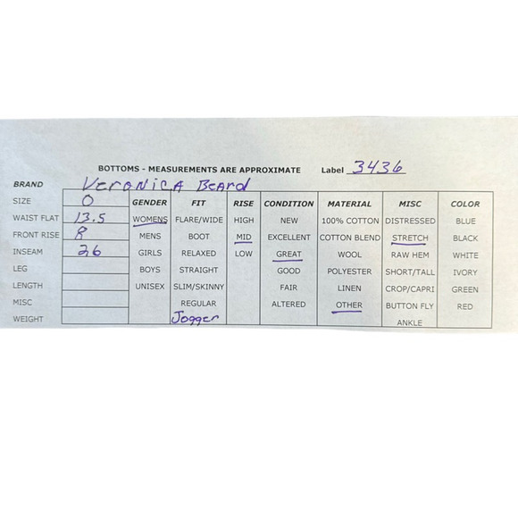 Veronica Beard Dune Cargo Jogger Pants Brown Zip Pocket Utility Cropped Size 0 - Picture 10 of 10